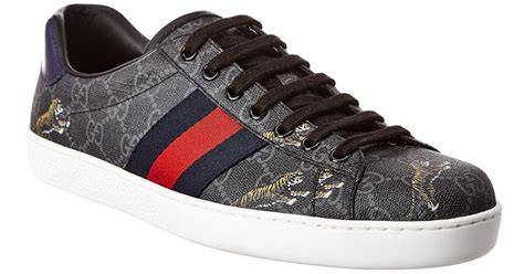 gucci ace tiger black|gucci tiger shoes.